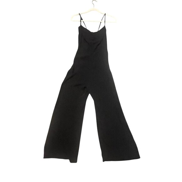 Reformation Black Crepe Jumpsuit‎ Sz 4 - Picture 1 of 6